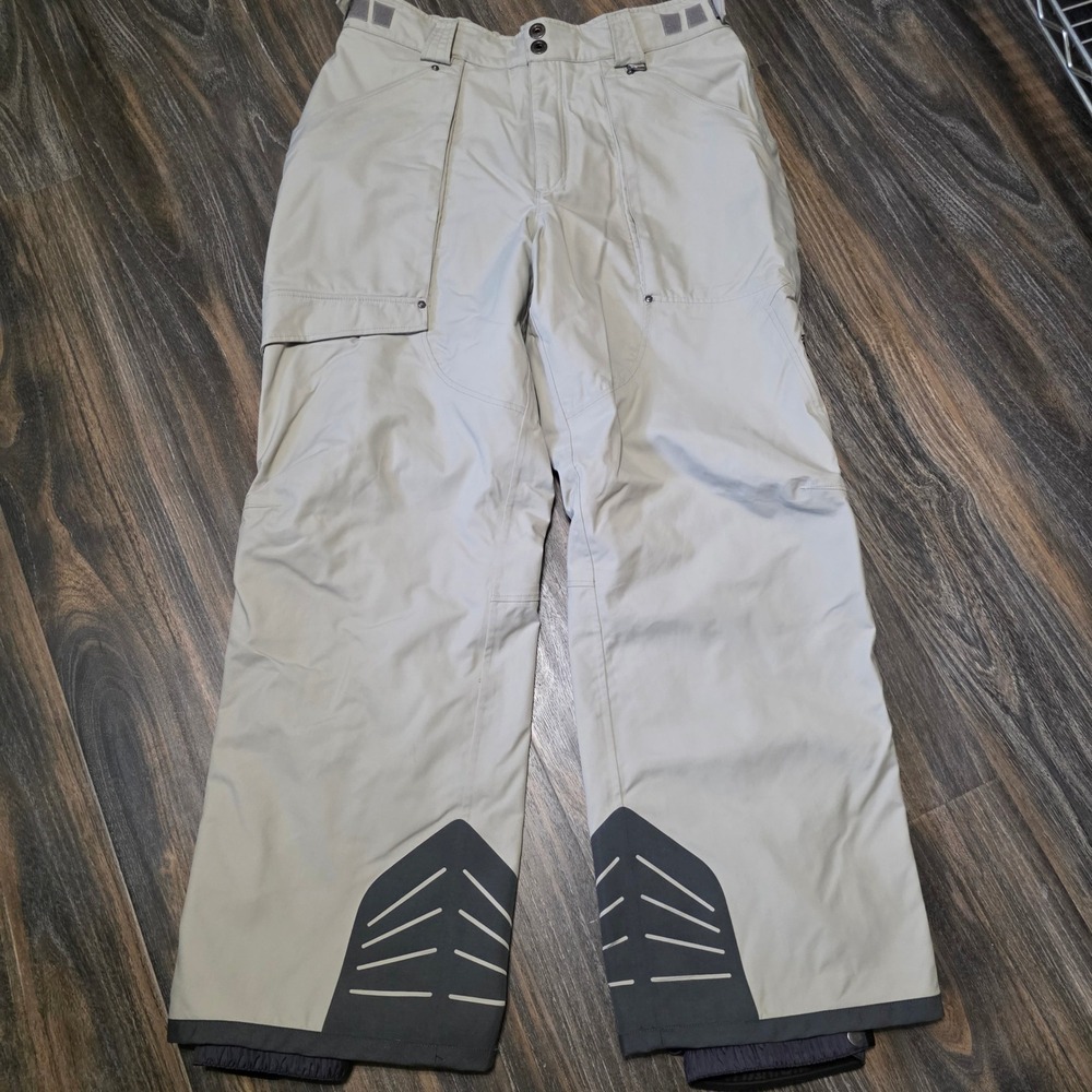 Columbia‎ Titanium Omni-Tech Mens Snow Pants Tan Waterproof Ski Snowboard Large